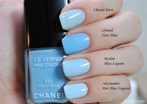 chanel riva polish vs pastel bleu|Chanel Riva Nail Lacquer Review, Photos, Swatches .